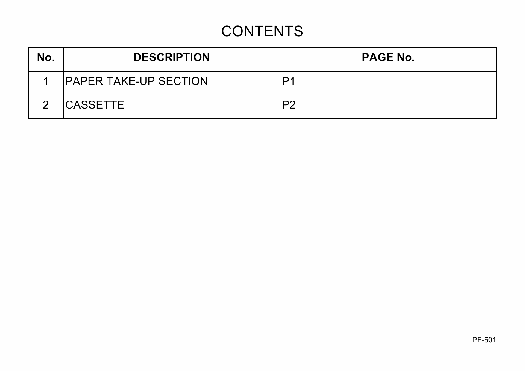Konica-Minolta Options PF-501 Parts Manual-3